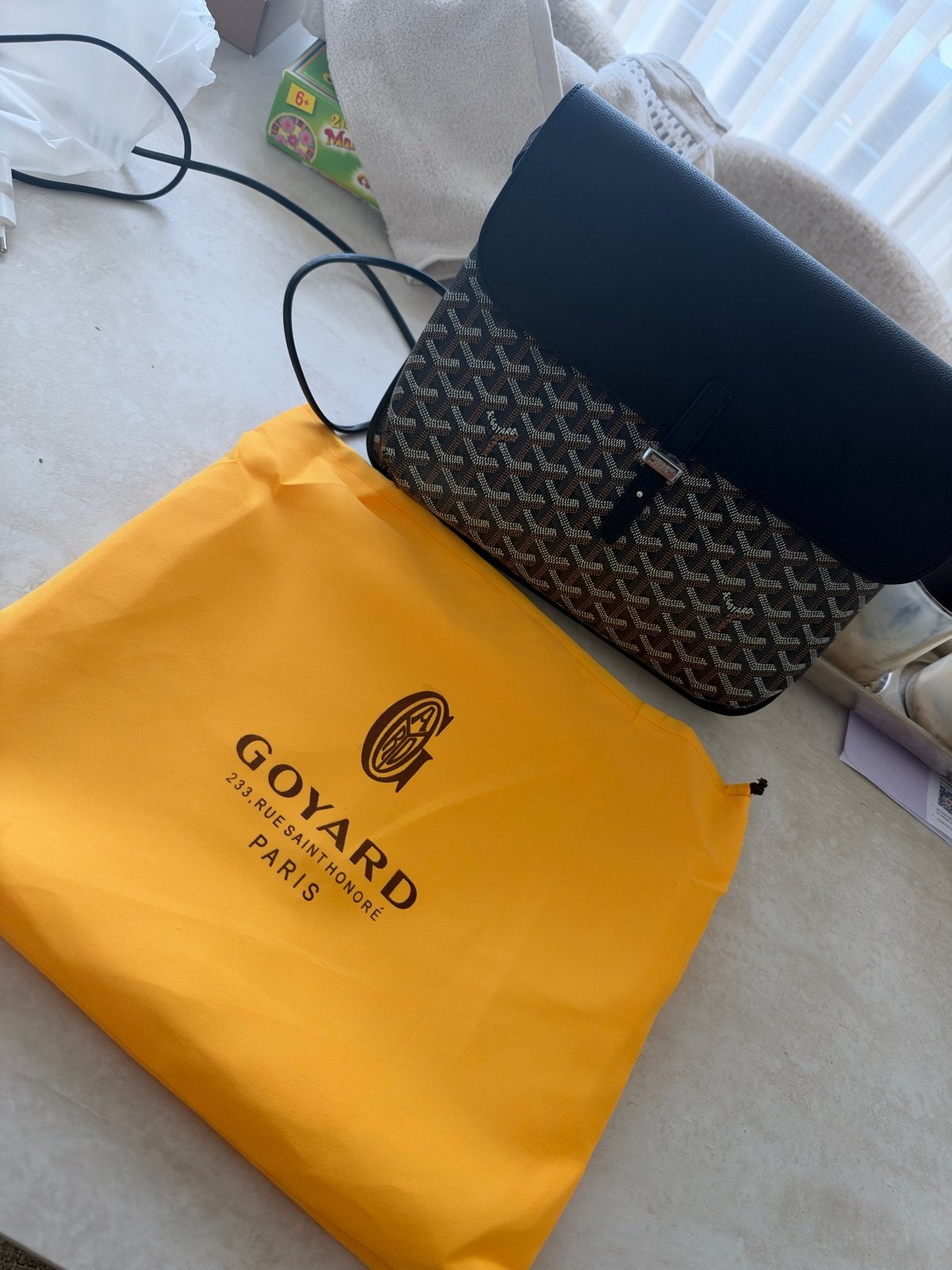 Goyard Schoudertasje, Ophalen of Verzenden, Zo goed als nieuw, Zwart, Schoudertasje