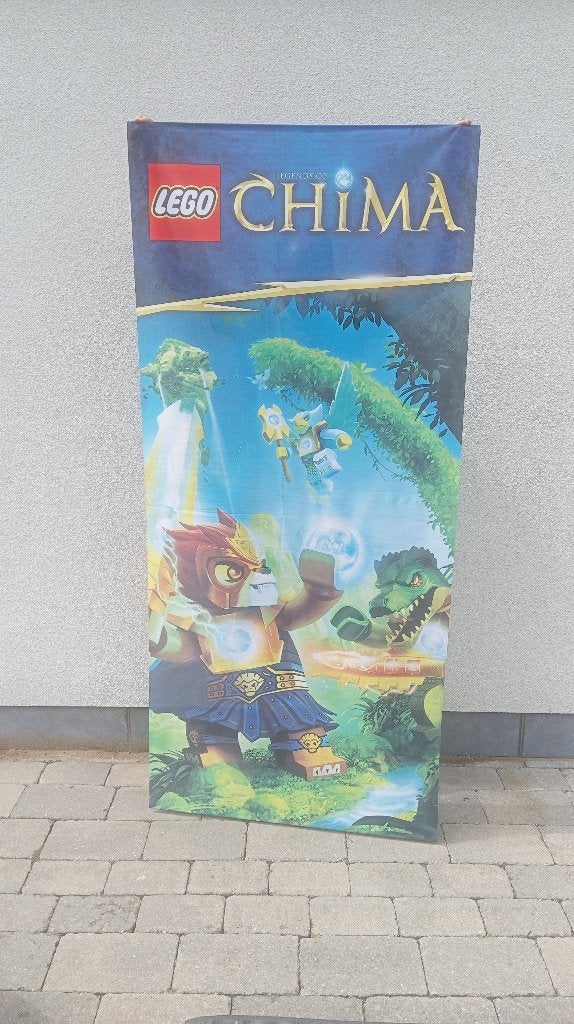 vintage Lego Legends of Chima stoffen banner store display, Overige thema's, Lego, Overige typen, Nieuw