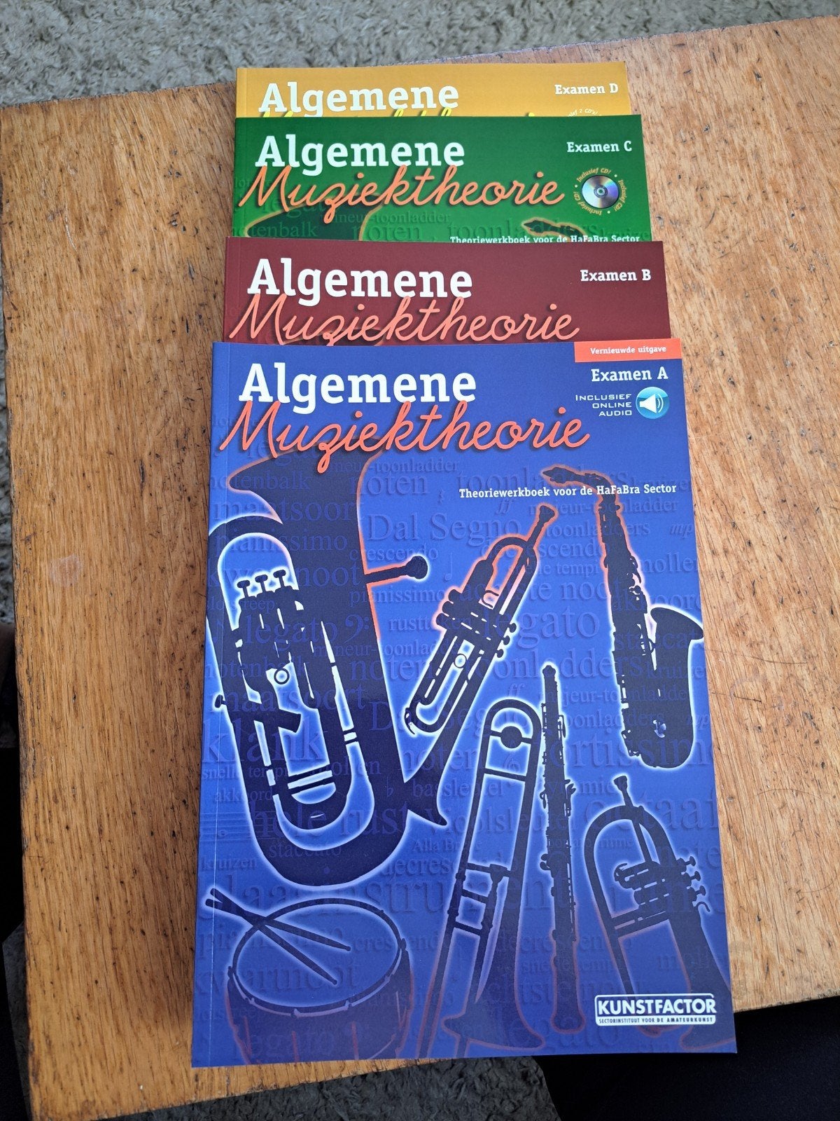 Algemene Muziektheorie Examens A, B, C, D + CD's, Ophalen of Verzenden, Nieuw, Algemeen, Kunstfactor