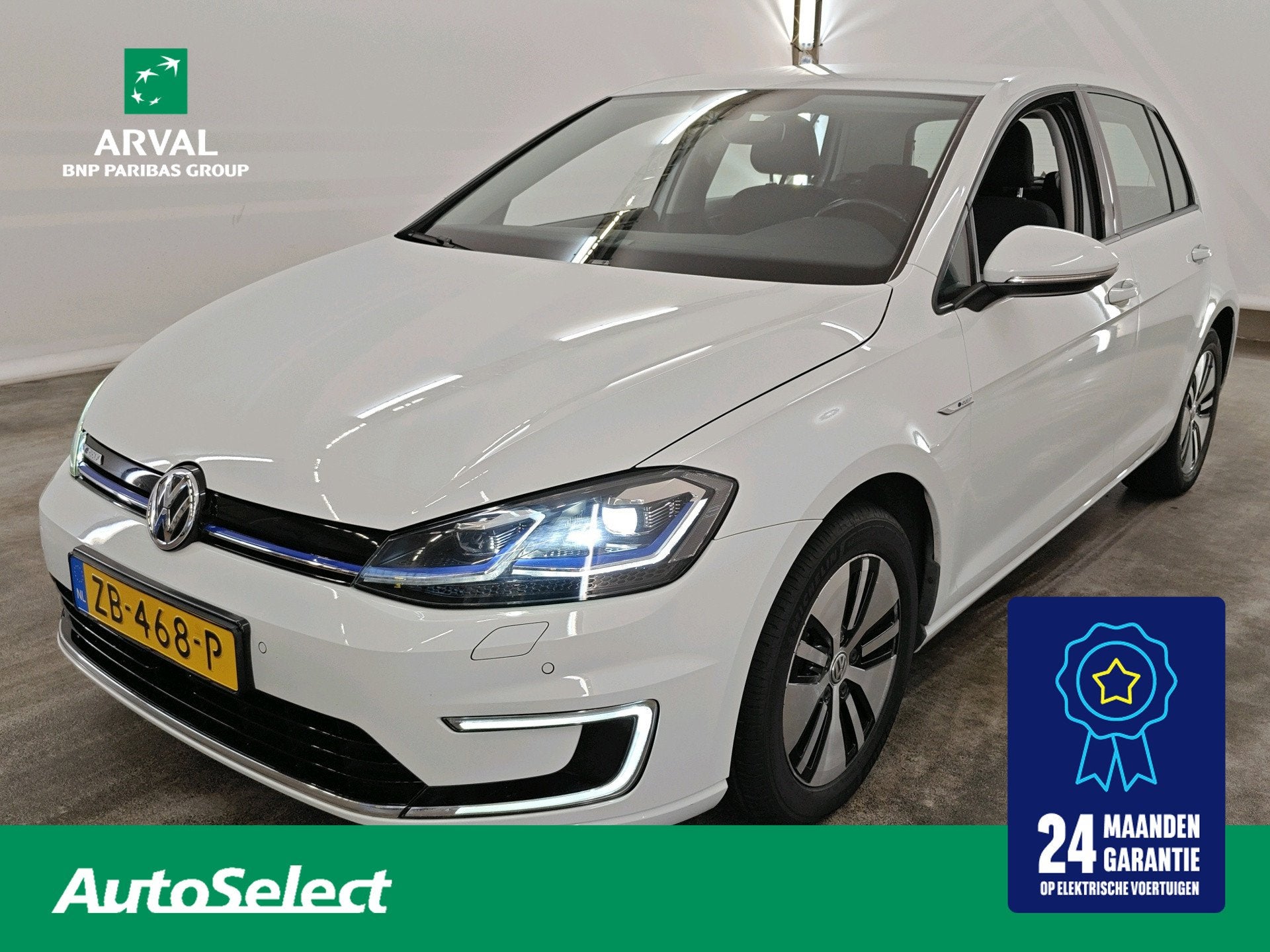 Volkswagen E-Golf E-Golf 35,8kWh 136pk | SOH 85% |Warmtepomp, Auto's, 596 min, Gebruikt, Zwart, 230 km