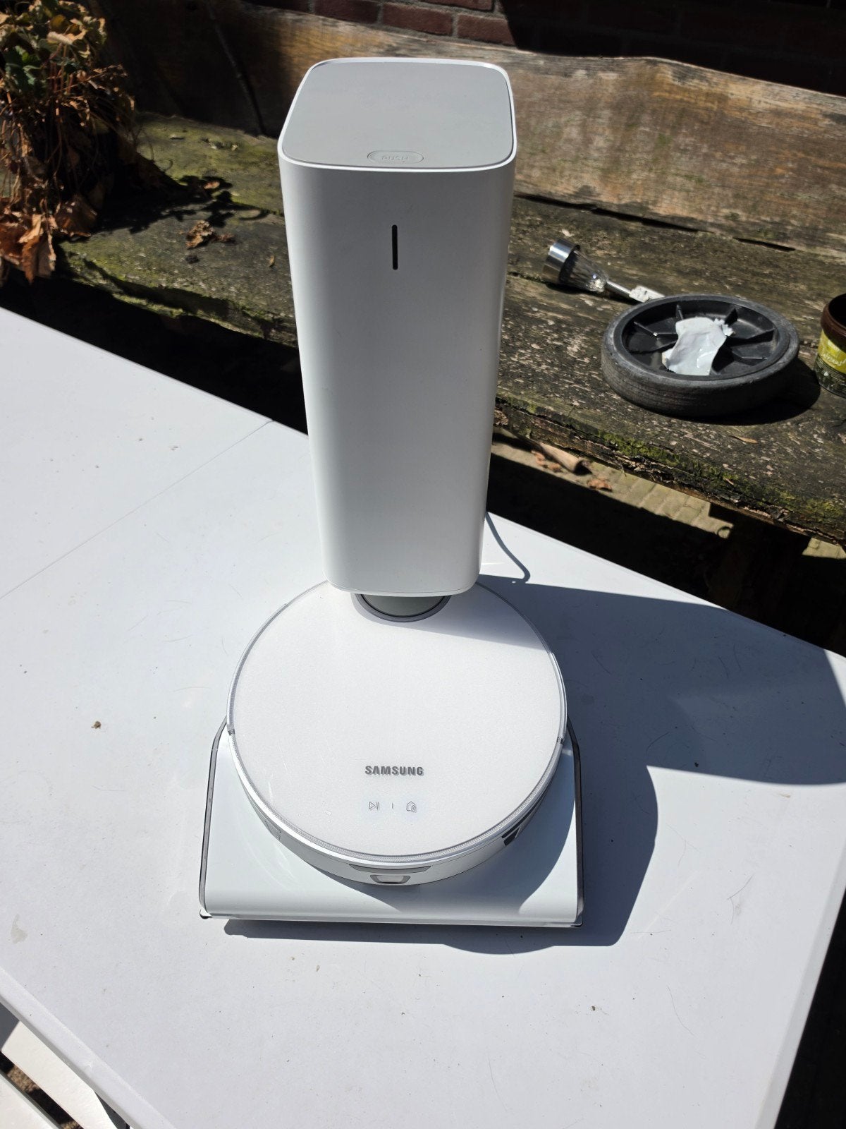 Samsung Jet Bot AI+ Robotstofzuiger met extra's, Witgoed en Apparatuur, Gebruikt, Robotstofzuiger, Bedienbaar via app, Samsung