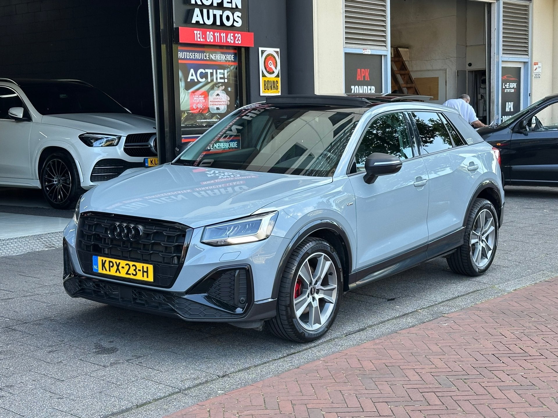 Audi Q2 35 TFSI S-Line Leer Navi Camera Carplay Pano, Auto's, Audi, 4 cilinders, 150 pk, Automatische klimaatregeling, Leder