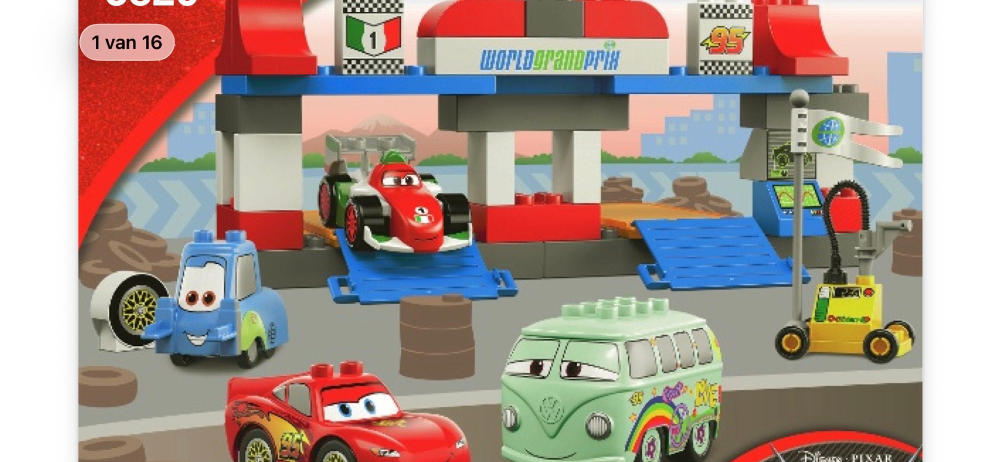 Lego Duplo Cars 2 World Grand Prix set 6133, Ophalen, Gebruikt, Overige thema's, Compleet