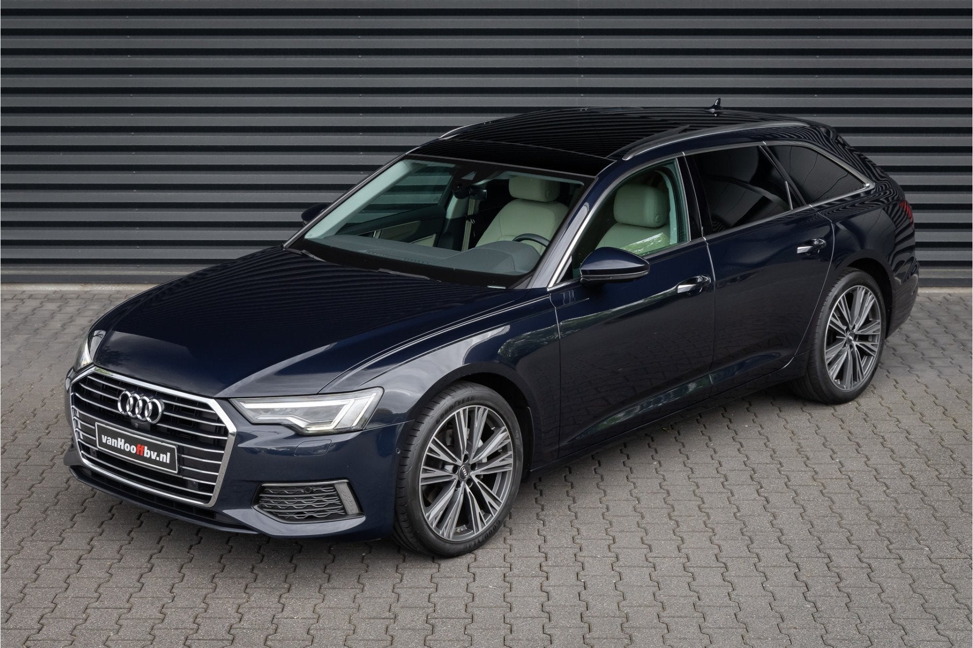 Audi A6 Avant 40 TDI Pro Line Plus Privacy-Pano (bj 2019), Auto's, Audi, Gebruikt, 2000 kg, Blauw, Leder