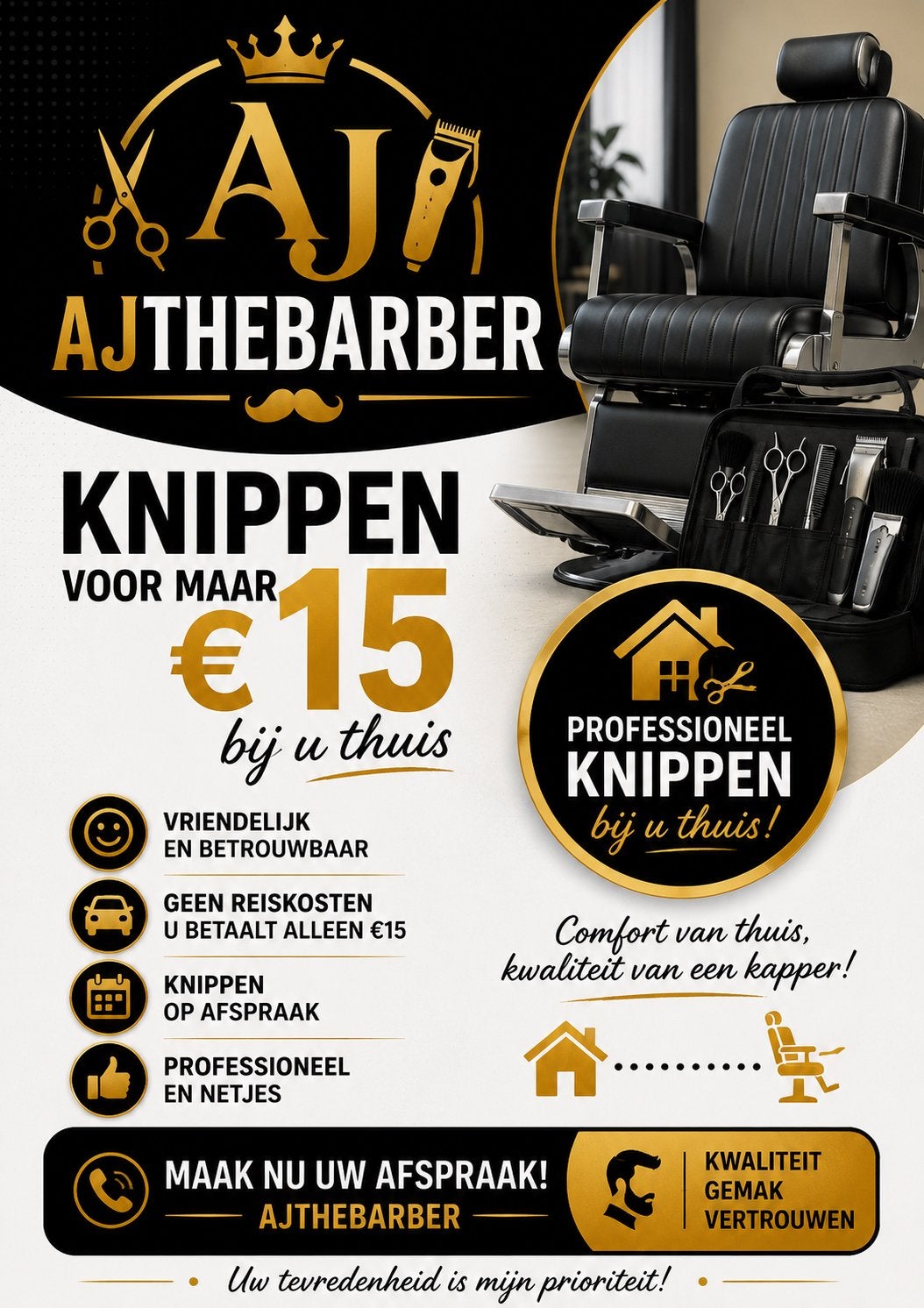 kapper in uithoorn, Eén persoon