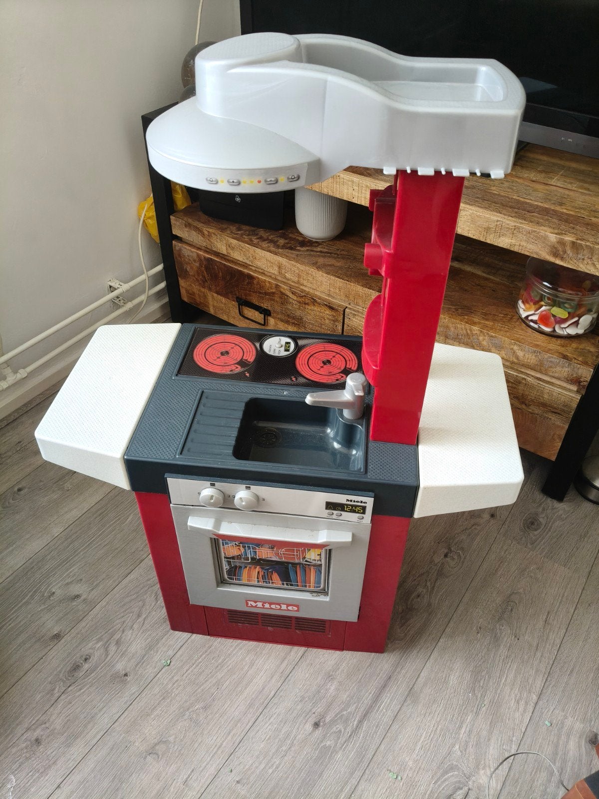 Miele Speelkeuken met Oven en Kookplaat, Kinderen en Baby's, Speelgoed | Speelkeukens, Ophalen, Gebruikt, Kunststof, Speelkeuken