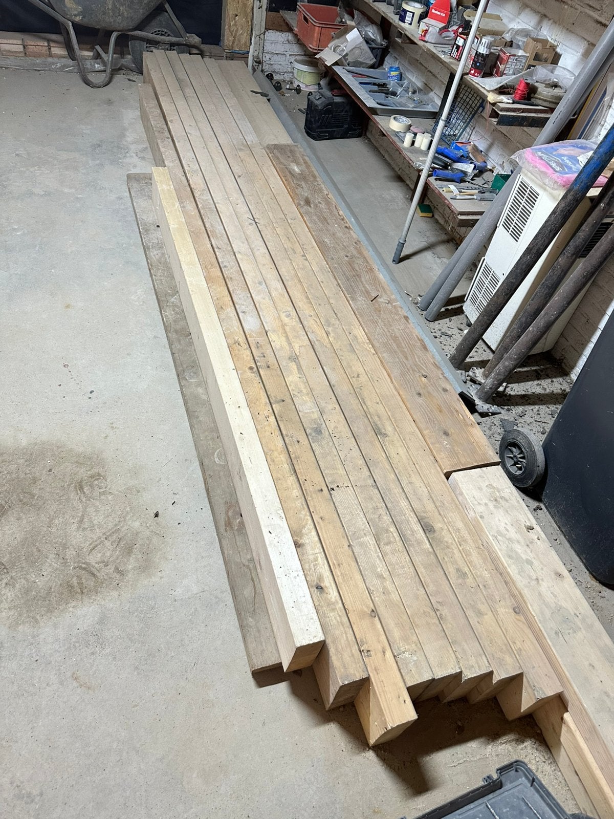 Diverse balken constructiehout, Ophalen, Nieuw, Balk, Vuren