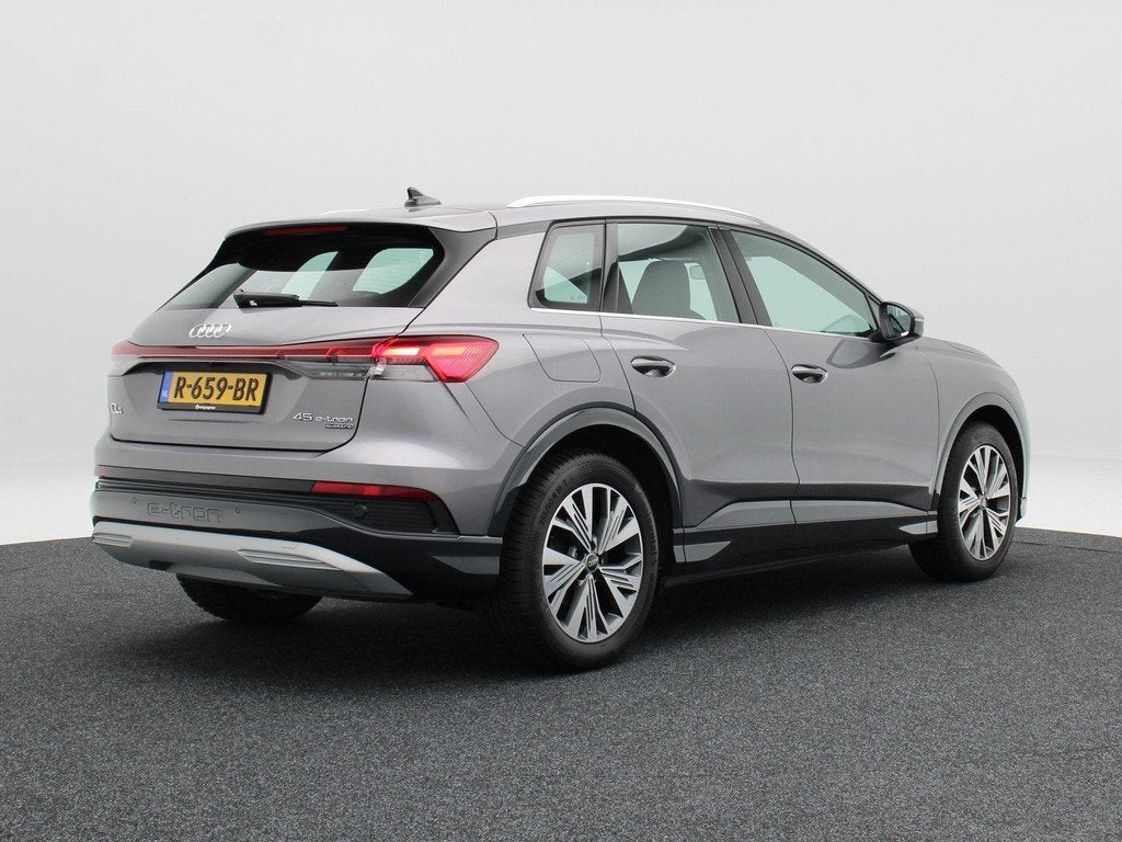 Audi Q4 e-tron 45 quattro Advanced edition 77 kWh 265 Pk | S, Auto's, Audi, Stof, Gebruikt, Zwart, 33 min
