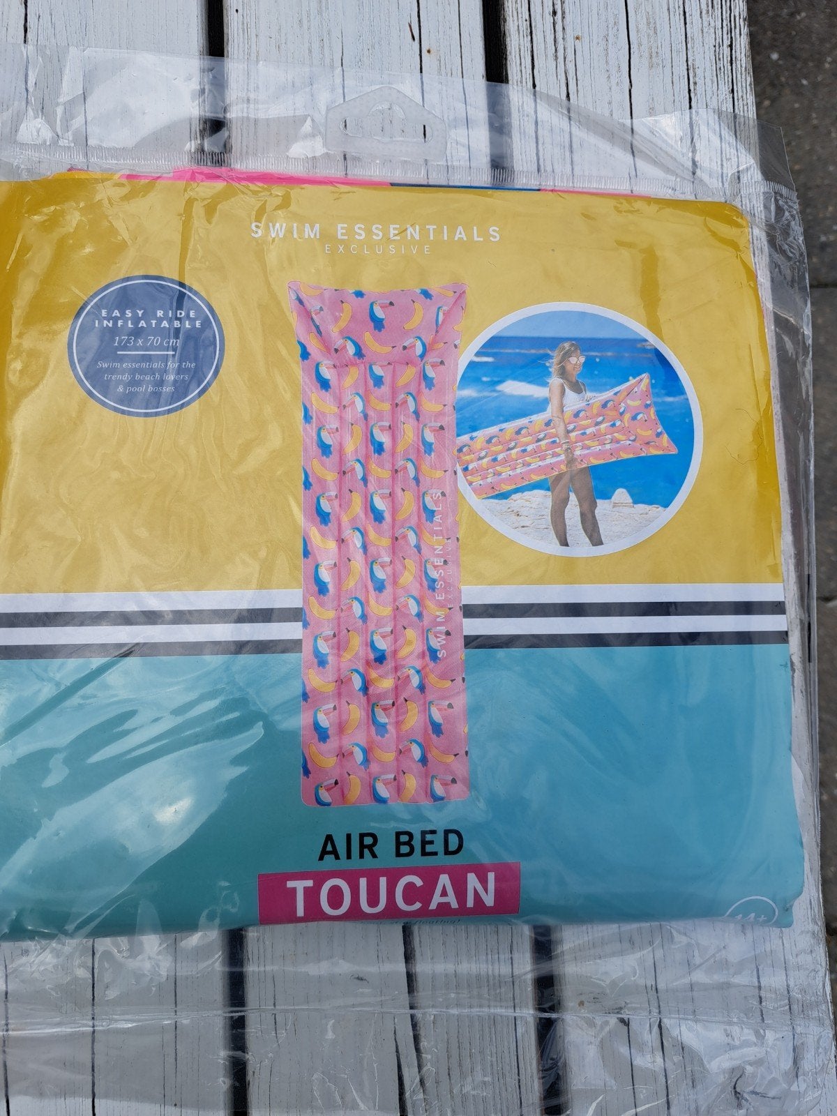 Opblaasbaar luchtbed 'Toucan' - 173x70 cm, Ophalen, Nieuw, 1-persoons