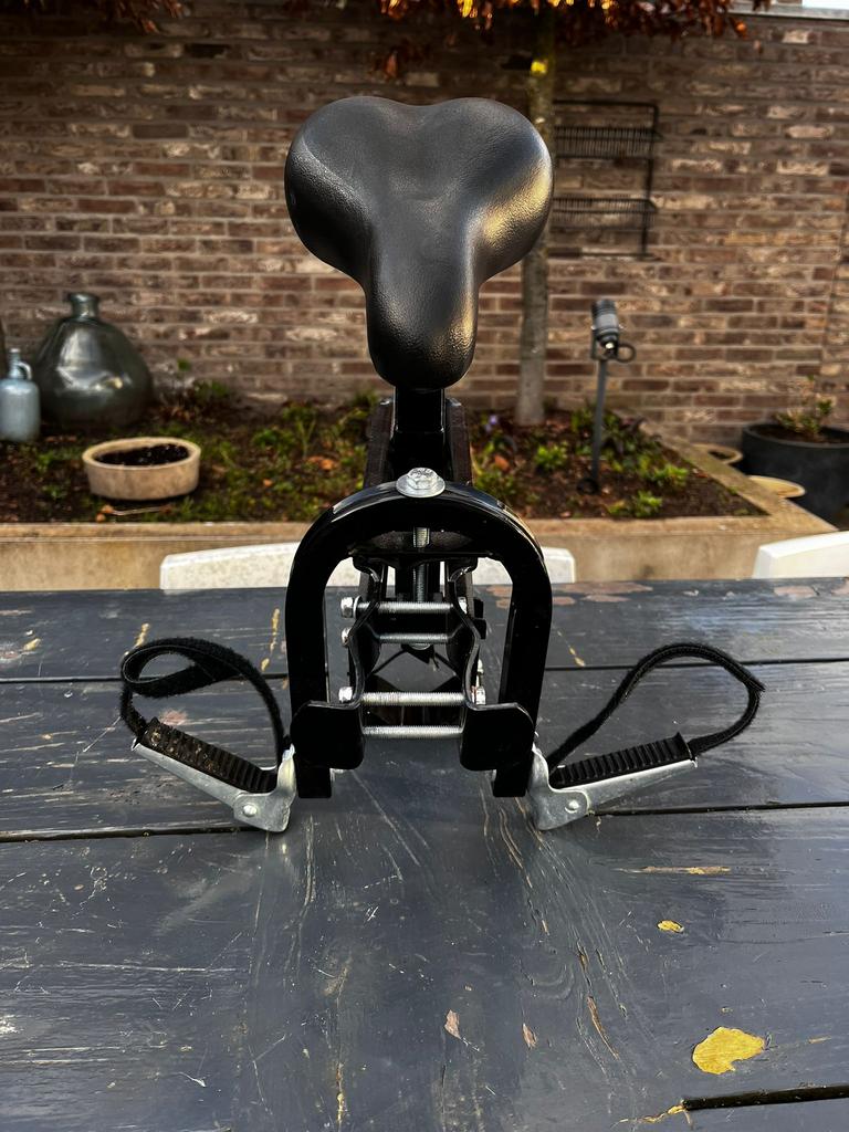 Zadel op stang, Fietsen en Brommers, Fietsaccessoires | Fietsstoeltjes, Ophalen, Zo goed als nieuw