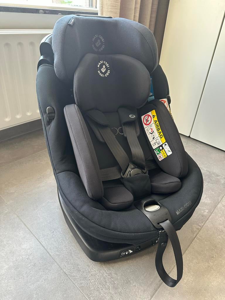 Maxi Cosi AxissFix Plus autostoel 360 draaibaar Zwart, Ophalen, Gebruikt, 0 t/m 18 kg, Verstelbare rugleuning