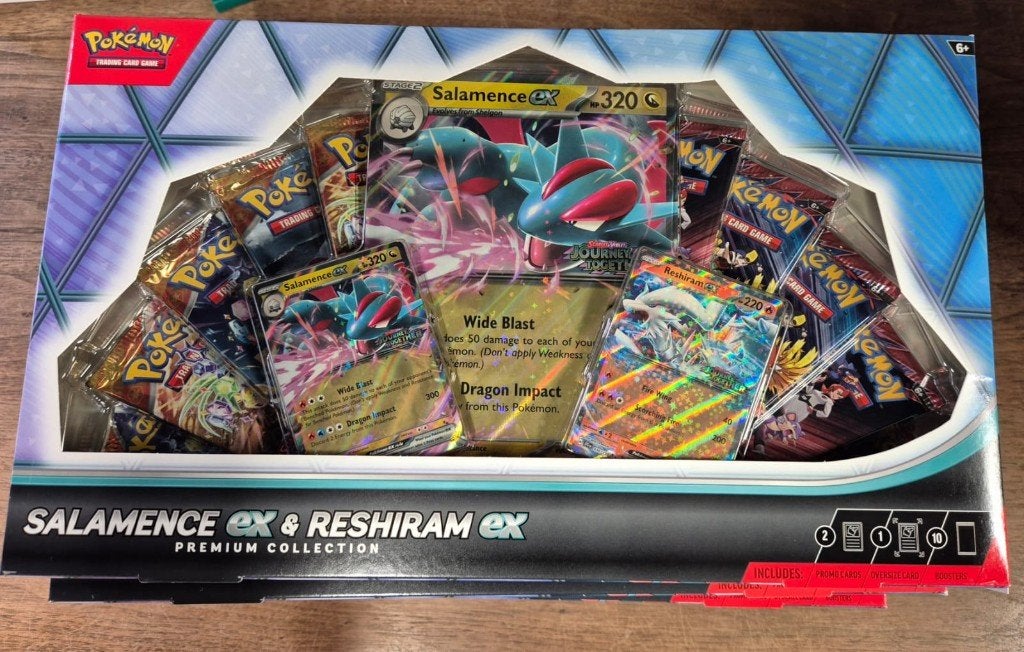 Salamence ex & Reshiram ex Premium Collection Box, Ophalen of Verzenden, Nieuw