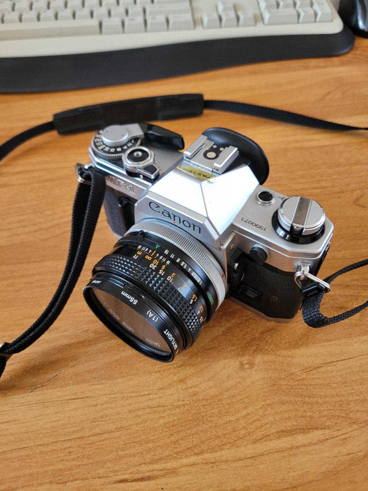 Canon Ae-1 camera, Audio, Tv en Foto, Ophalen, Gebruikt, Spiegelreflex, Canon