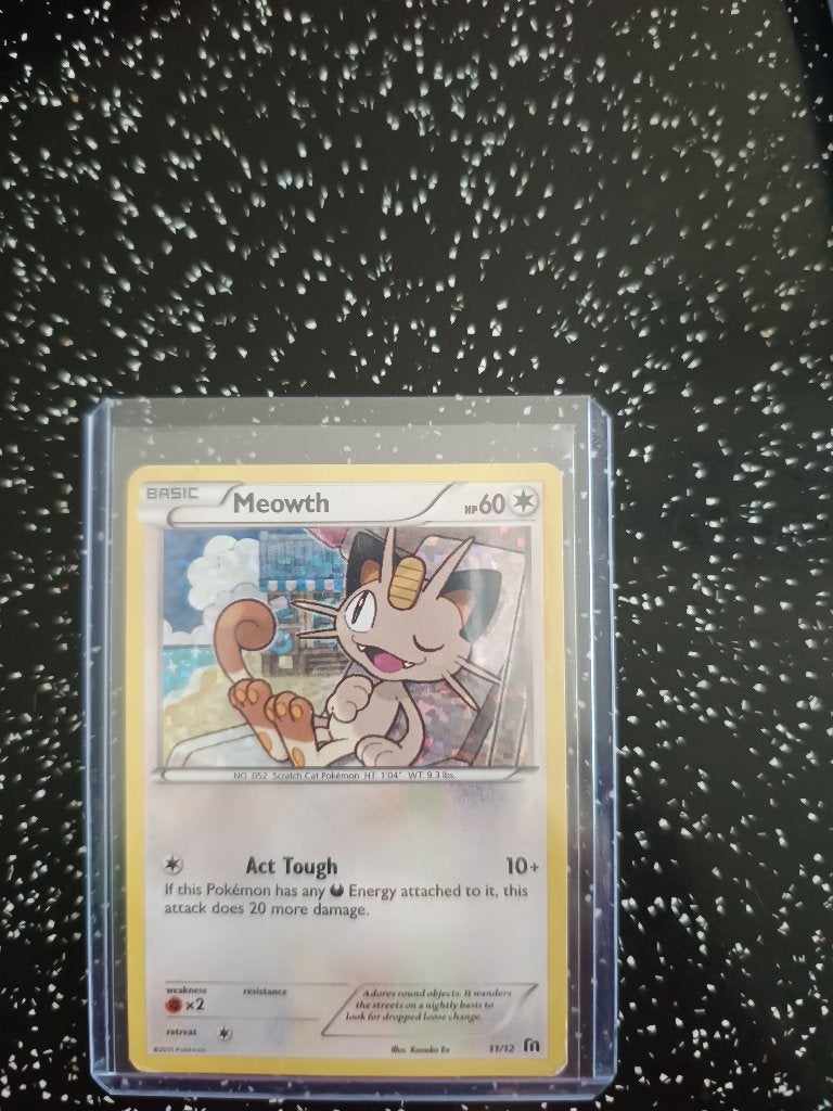 Meowth holo mc donalds, Ophalen of Verzenden, Gebruikt, Losse kaart, Foil