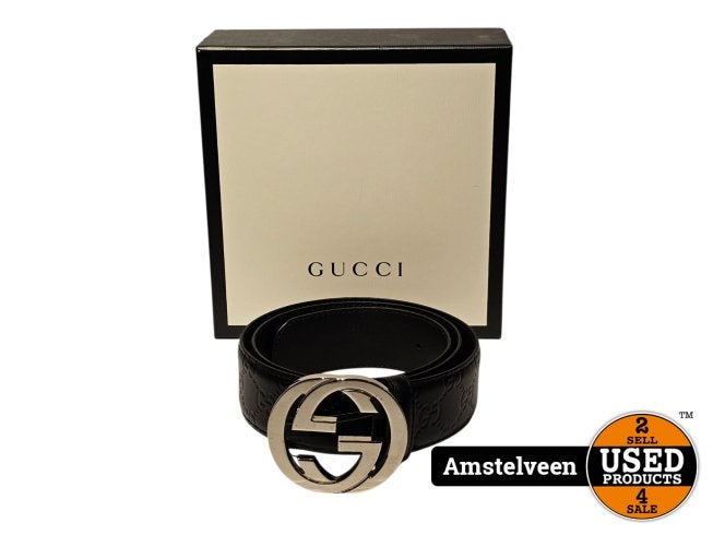 Gucci 480199 Belt/Riem Interlocking G Buckle