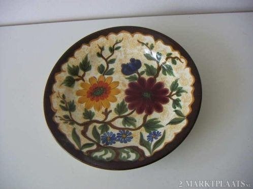 Zuid Holland Gouda plateel keramiek wandbord jr.ca.1940., Ophalen of Verzenden
