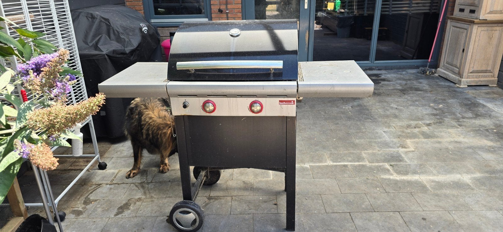 Gebruikte gasbarbecue met zijtafels, Ophalen, Gebruikt, Onbekend