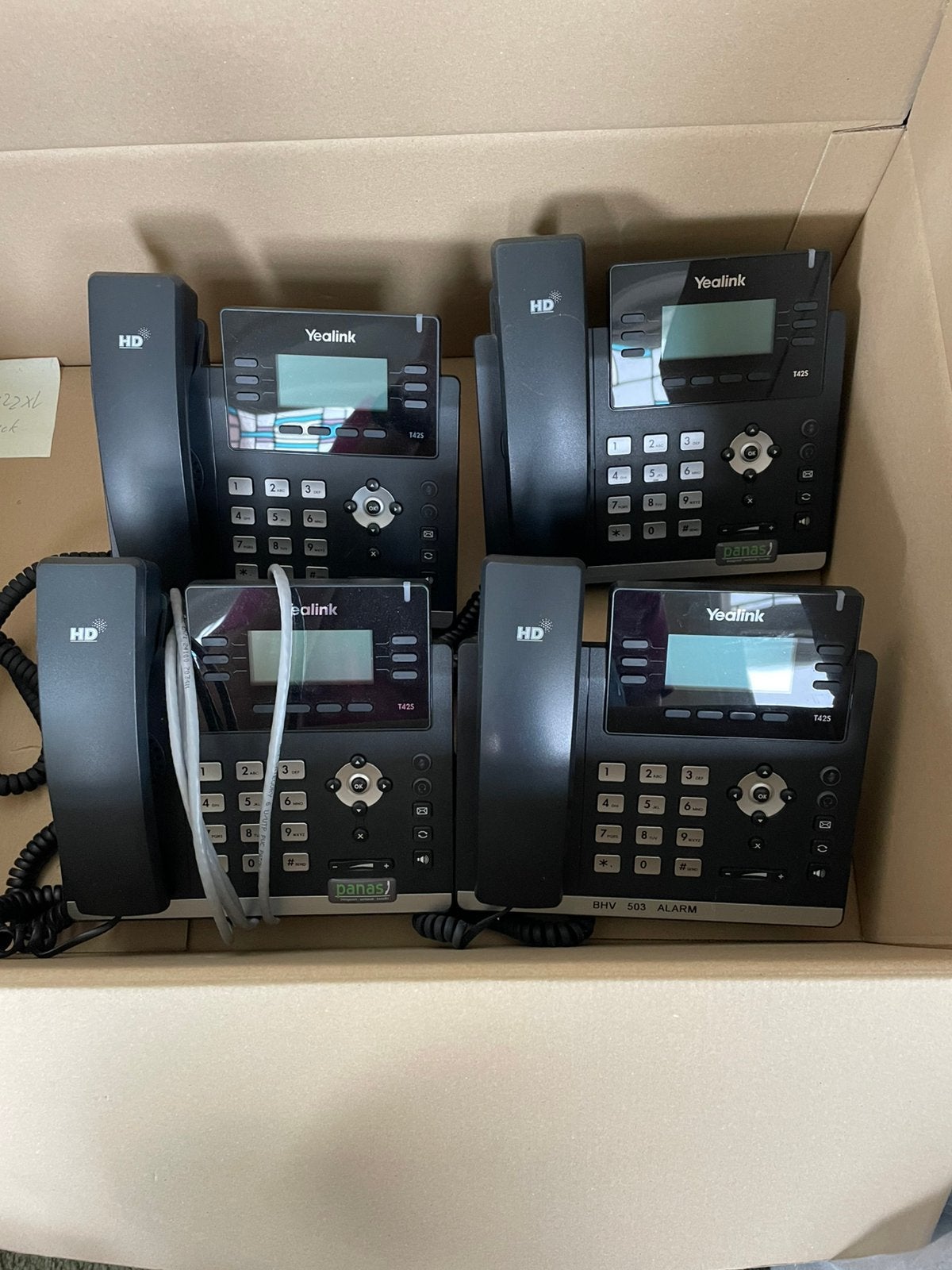 Yealink telefoons 4 stuks, Ophalen of Verzenden, Gebruikt, 1 handset