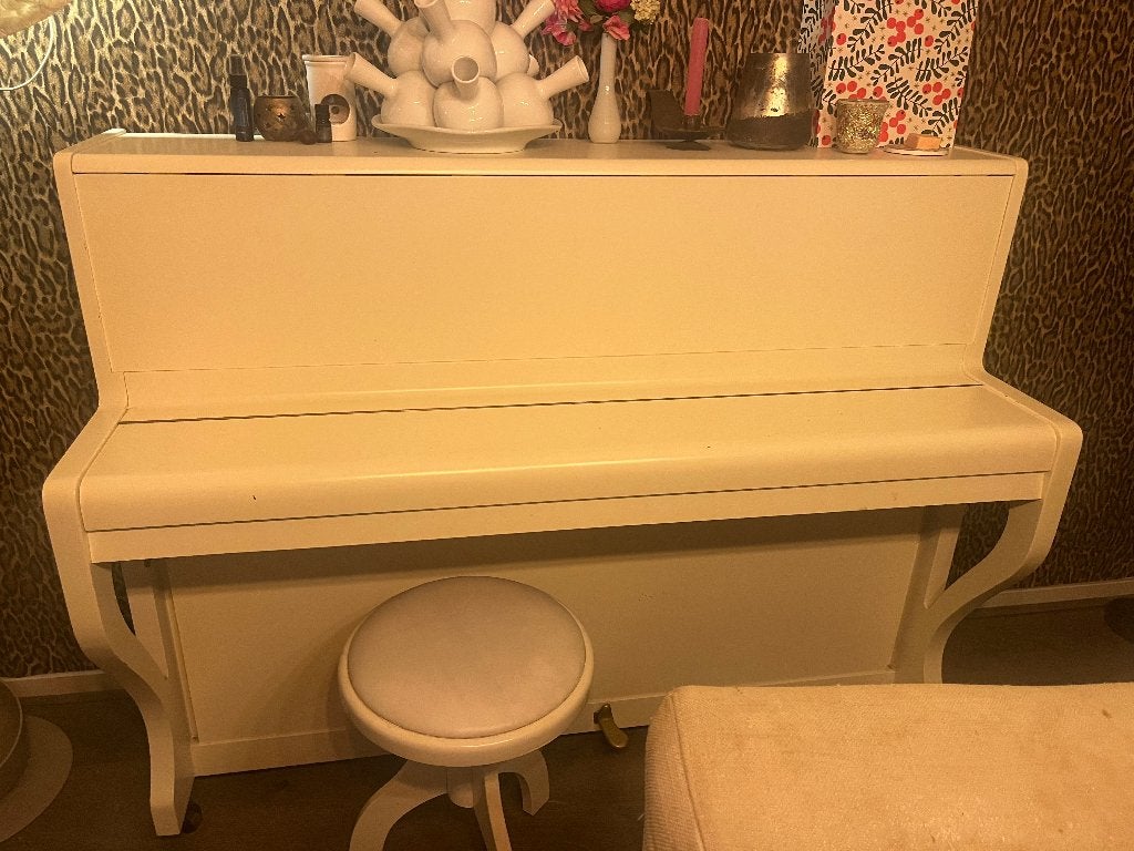 Witte piano, Ophalen, Gebruikt, Wit, Piano