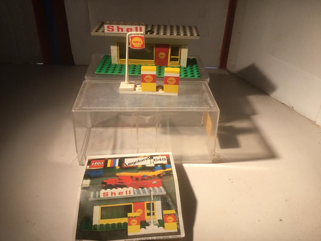 Lego Shell service station 648 ( 1971), Kinderen en Baby's, Speelgoed | Duplo en Lego, Gebruikt, Ophalen of Verzenden, Compleet