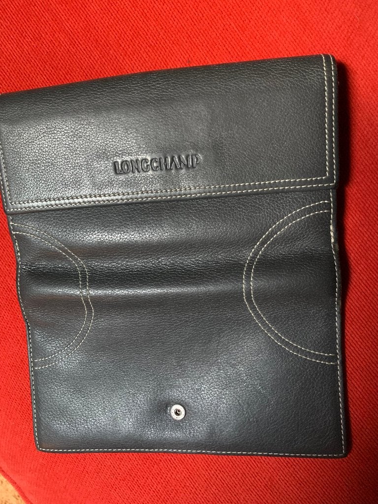 Longchamp Pertemonnee originele, Ophalen of Verzenden, Zo goed als nieuw, Grijs, Overige typen
