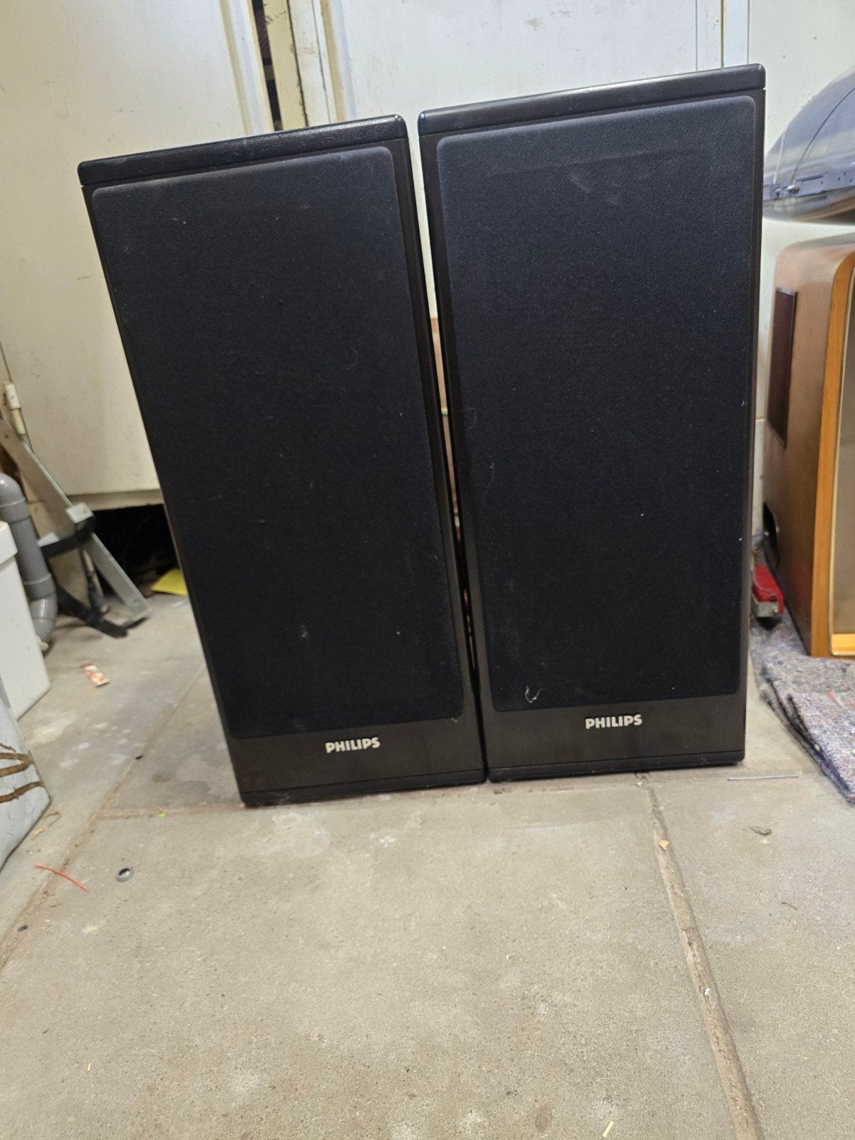 Philips FB815 speakerset - Nieuwe foamranden, 150 watt of meer, Philips, Gebruikt, Speakerset