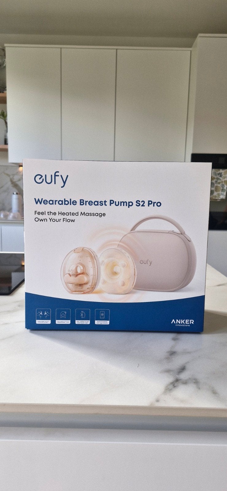 Eufy S2 Pro Wearable Breast Pump, Eufy, Borstkolf, Ophalen of Verzenden, Zo goed als nieuw