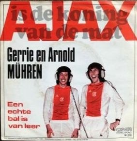 Ajax single van Gerrie en Arnold Muhren CNR 141.218, Ophalen of Verzenden, Zo goed als nieuw, Ajax, Overige typen