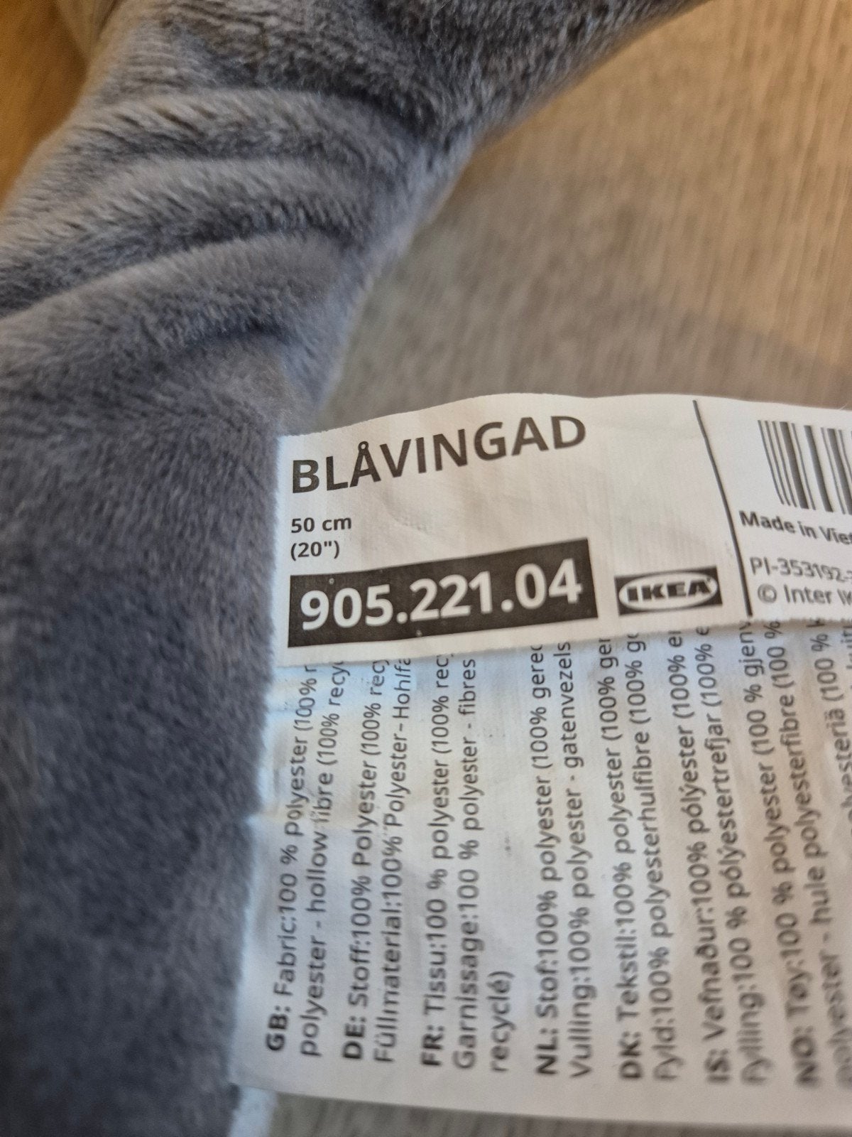 IKEA dolfijn knuffel blavingad 50 cm, Ophalen of Verzenden