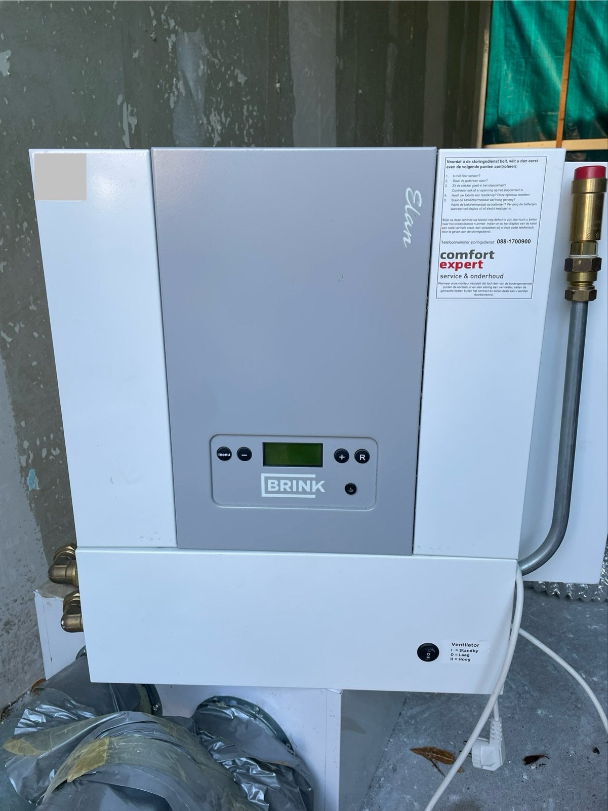 Brink Elan 10/16 2.0 Ventilatie-unit met warmteterugwinning, Ophalen, Zo goed als nieuw, Ventilator en Afzuiger