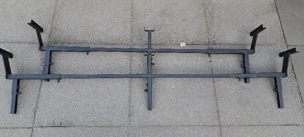 Zelfdragende lattenbodem potenset Metaal verstelbaar, Huis en Inrichting, Slaapkamer | Bedden, Ophalen, 90 cm, Zwart, Tweepersoons