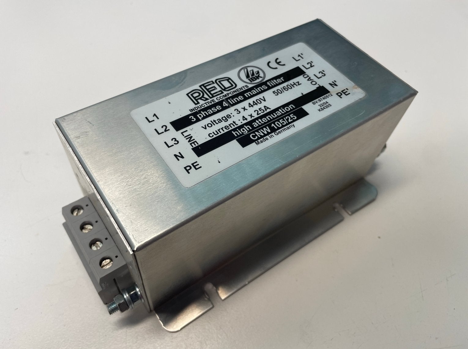 REO 3-fase EMC netfilter filter CNW 105/25, Ophalen of Verzenden, Gebruikt