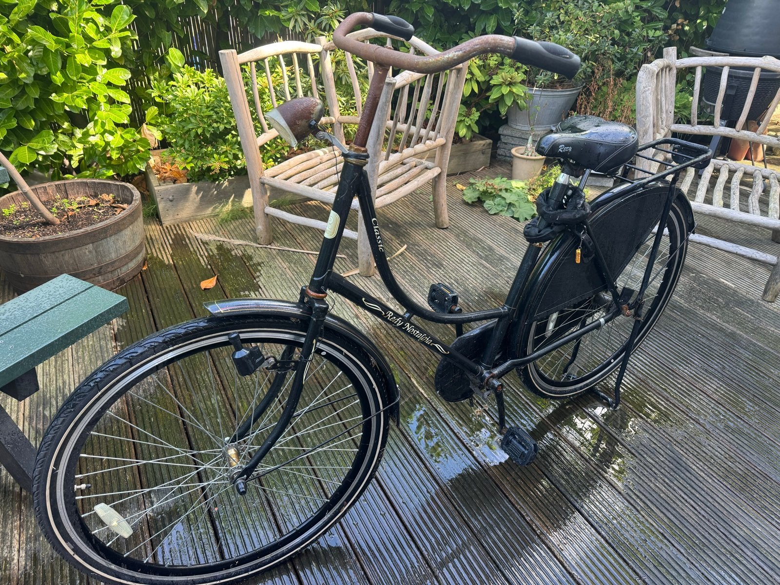 Omafiets met slot en terugtraprem, Ophalen, Gebruikt, Terugtraprem