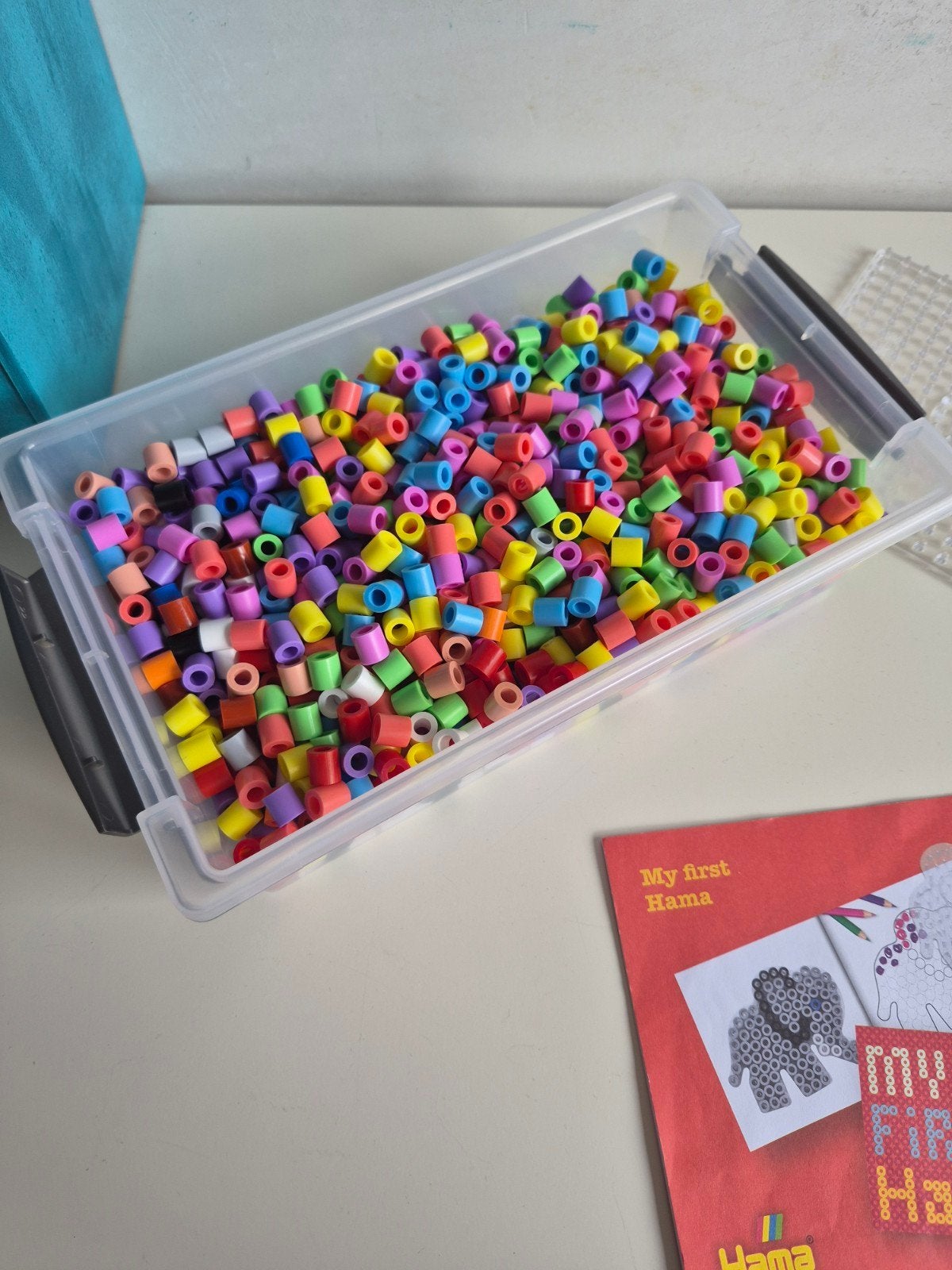 Hama strijkkralen set met voorbeelden en grondplaten, Ophalen of Verzenden