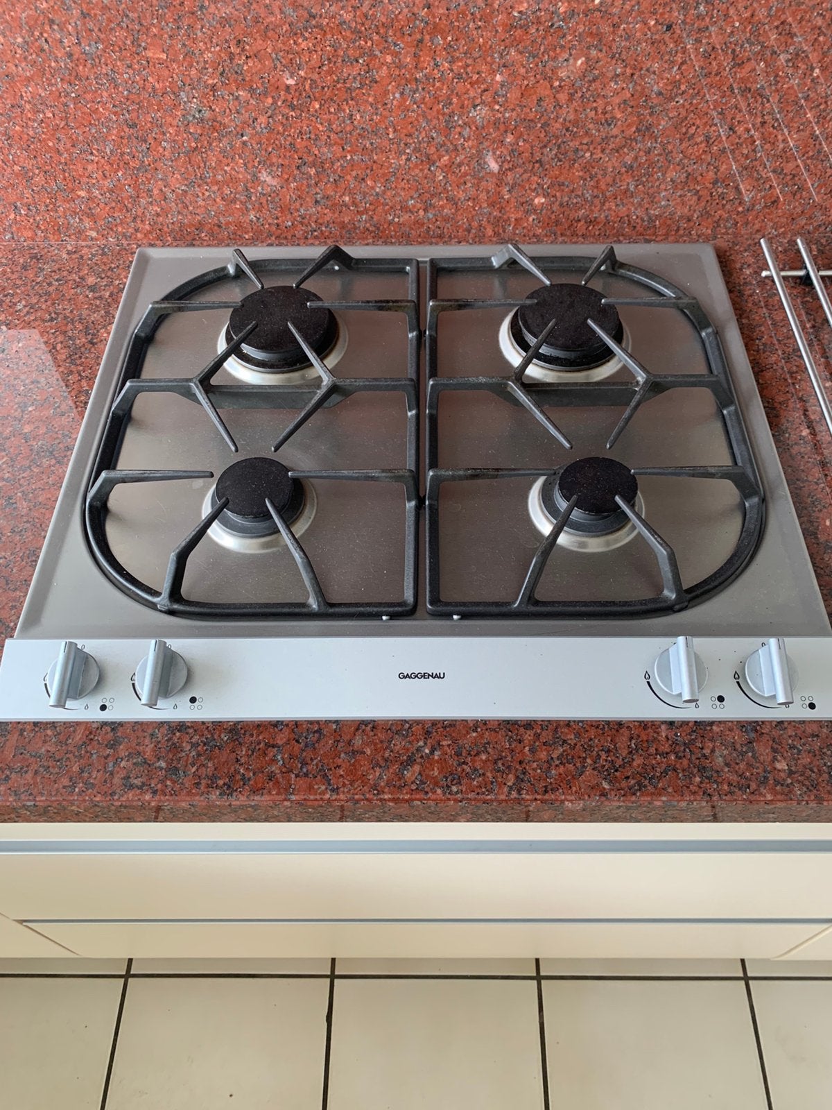 Gaggenau gaskookplaat IZGS!, Ophalen, 4 kookzones, Zo goed als nieuw, Inbouw