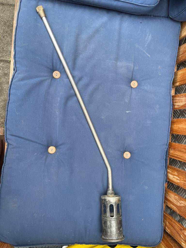 Vintage onkruidbrander / vlammenwerper, Tuin en Terras, Gaas en Draad, Zo goed als nieuw, Ophalen