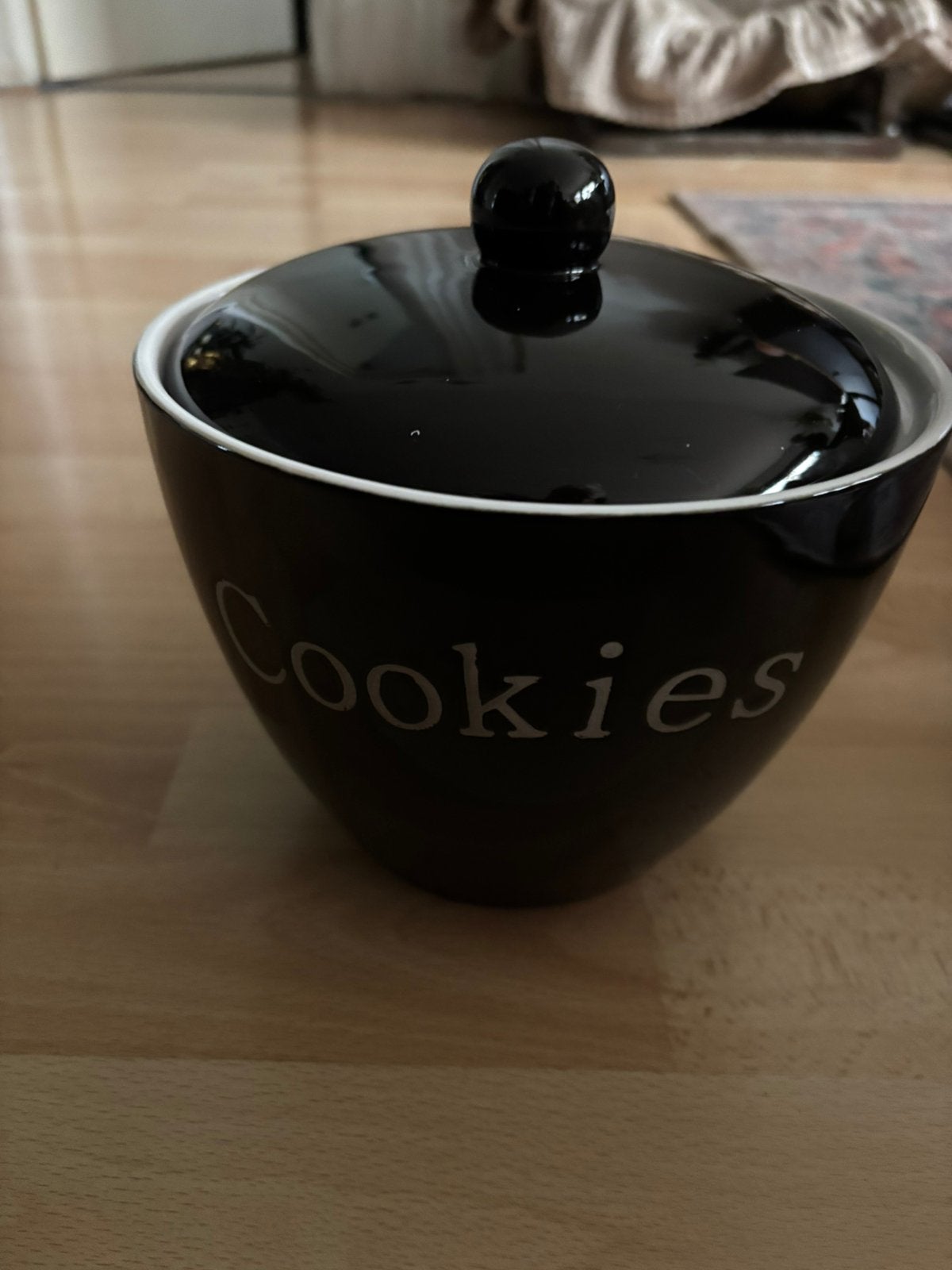 Bruin geglazuurde koekjestrommel/pot, Ophalen, Gebruikt, Overige materialen, Pot, Bus of Blik
