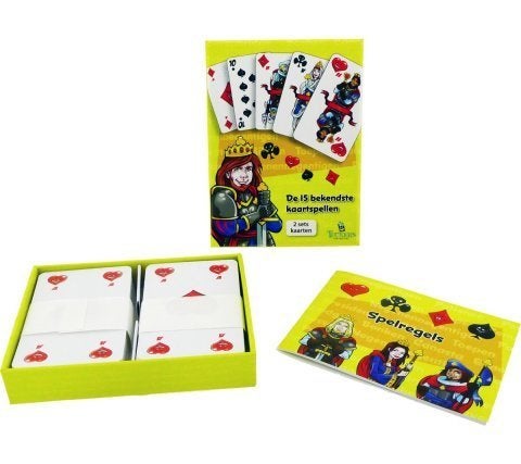 De 15 bekendste kaartspellen - (2 sets) nieuw in doosje, Hobby en Vrije tijd, Een of twee spelers, Ophalen of Verzenden, Nieuw