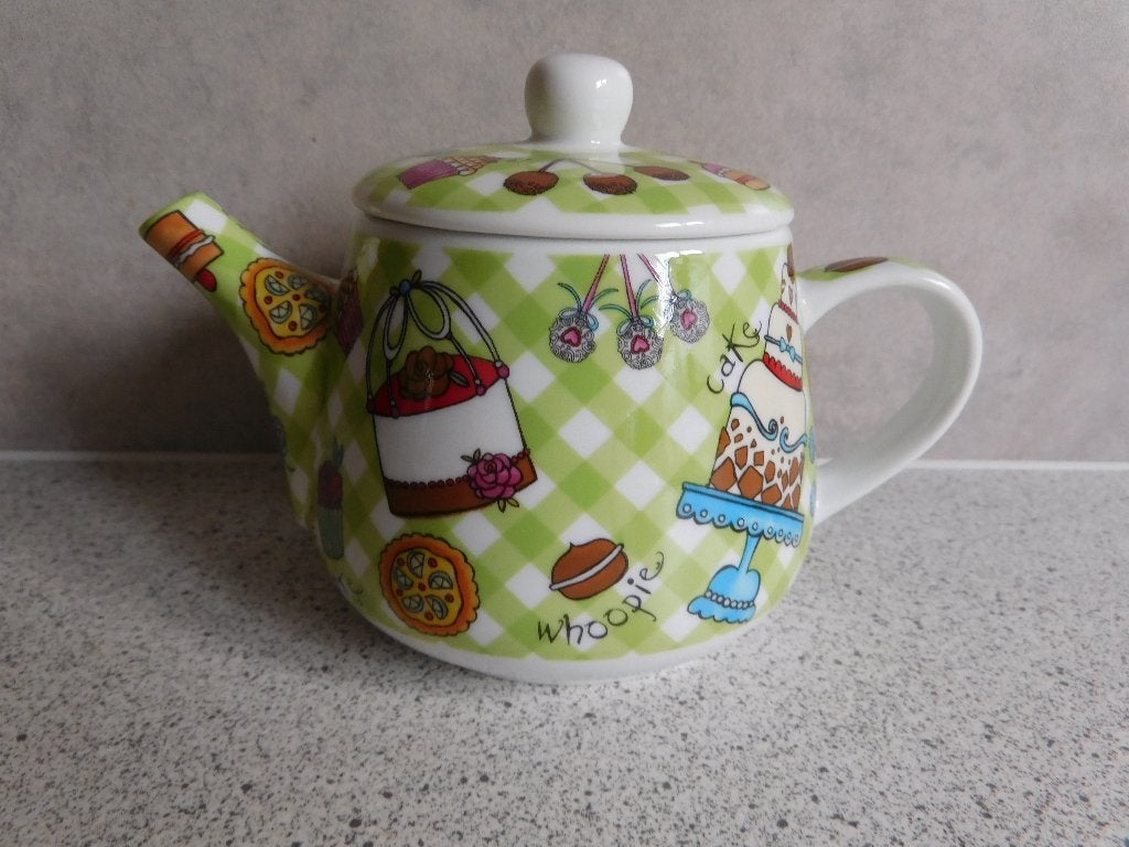 Tea for One Theepot Cup Cake Party by Xenos, Overige merken, Overige typen, Ophalen of Verzenden, Zo goed als nieuw