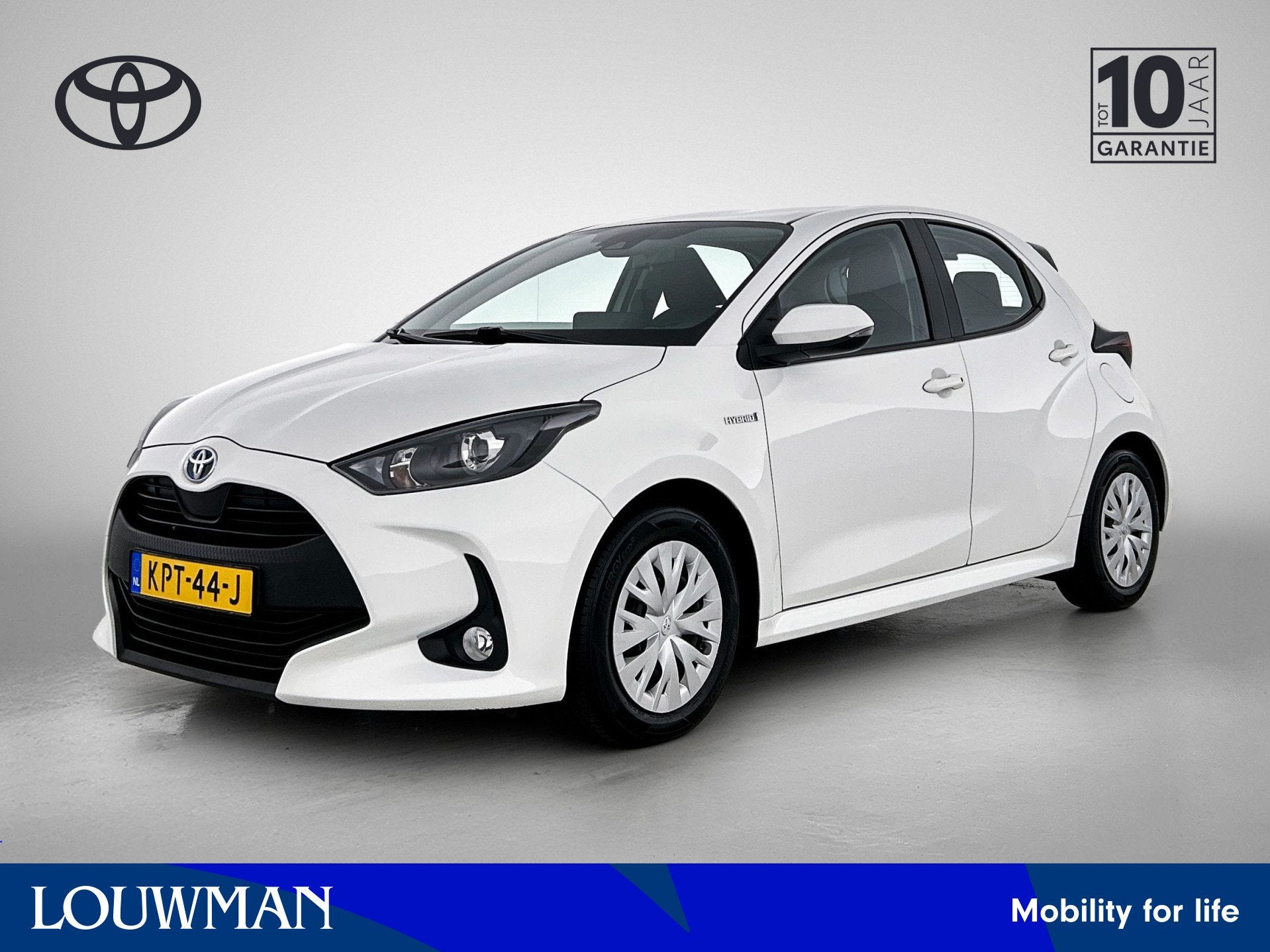 Toyota Yaris 1.5 Hybrid 115 Active (bj 2021, automaat), 12 maanden, Gebruikt, Wit, 1490 cc