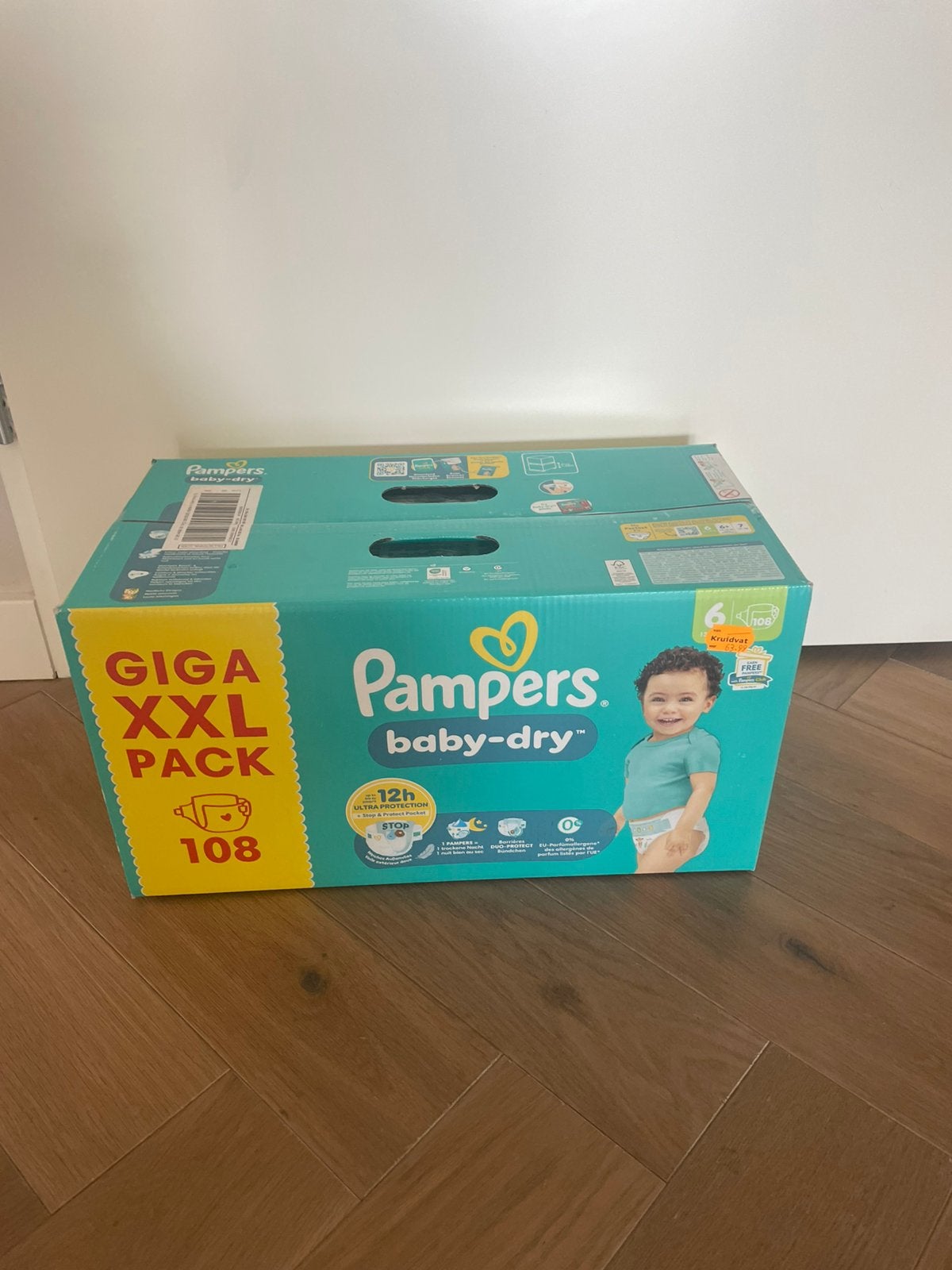 Pampers Baby Dry maat 6 108 luiers, Ophalen of Verzenden, Nieuw, Overige typen