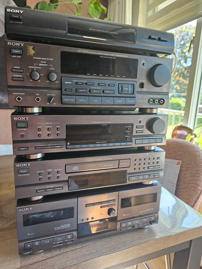 complete vintage Sony Hi-Fi stereotoren jaren 90., Ophalen, Gebruikt, Tuner of Radio, Losse componenten