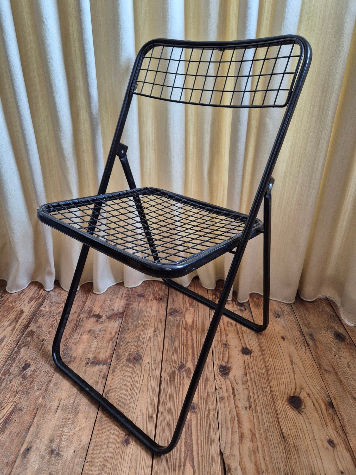 niels gammelgaard ted zwarte draadstaal stoel, Huis en Inrichting, Stoelen, Ophalen, Gebruikt