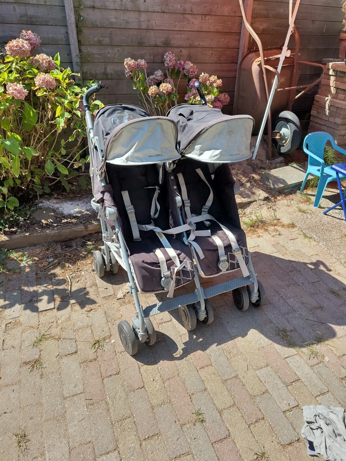Maclaren Twin Techno Duo Kinderwagen / Buggy, Gebruikt, Duowagen, Ophalen, Kinderwagen