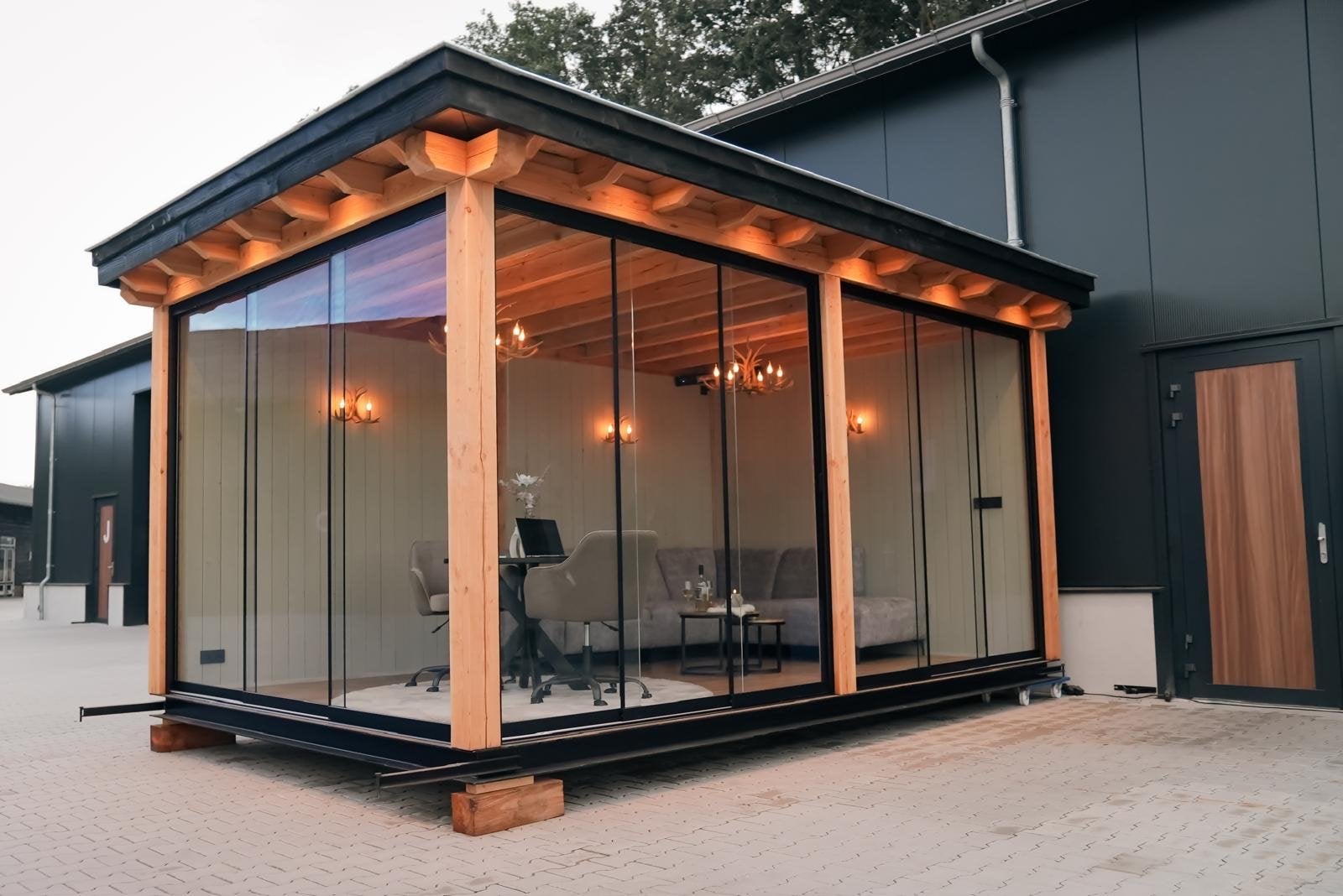 Prefab veranda’s, Ophalen of Verzenden, Zo goed als nieuw, Tuinpaviljoen
