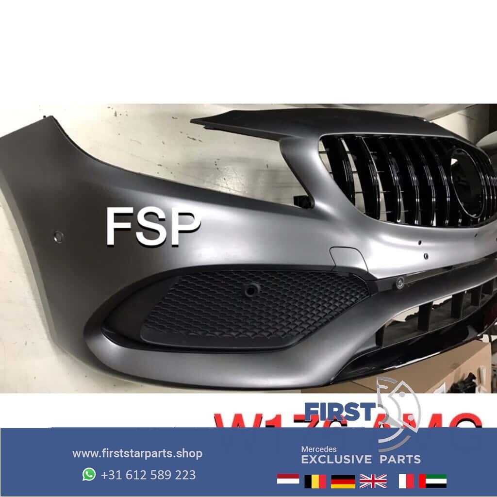 W176 Facelift AMG Voorbumper + Panamericana Gril COMPLEET Me, -, Voor, -, Bumper