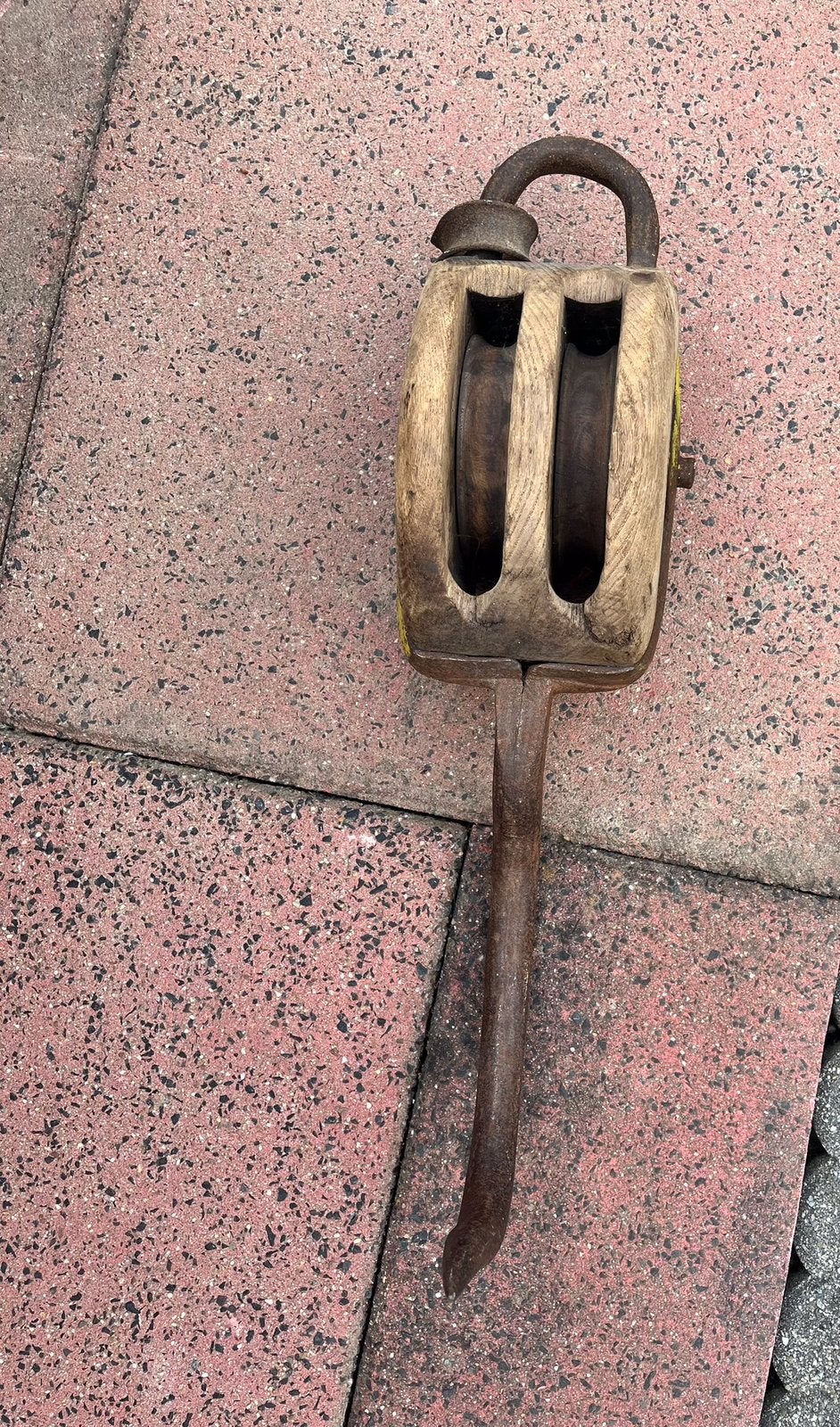 Vintage katrol 2x, Ophalen of Verzenden