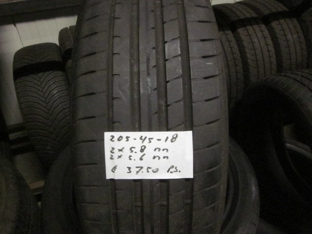 205 45 18 Goodyear Eagle F1 Asymmetric 3 zomerbanden, 18 inch, Gebruikt, Band(en), Personenwagen