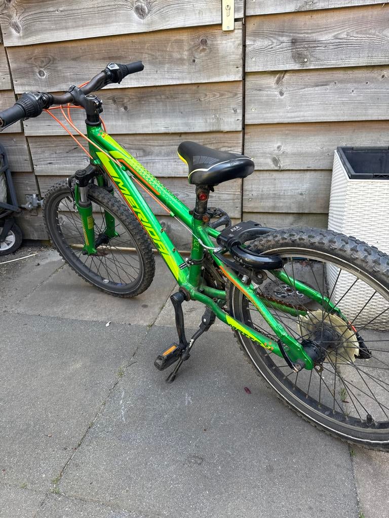 Merida kinderfiets 20 inch - Gebruikt, kan nog een ronde mee, Ophalen, Gebruikt, Velgrem, Handrem
