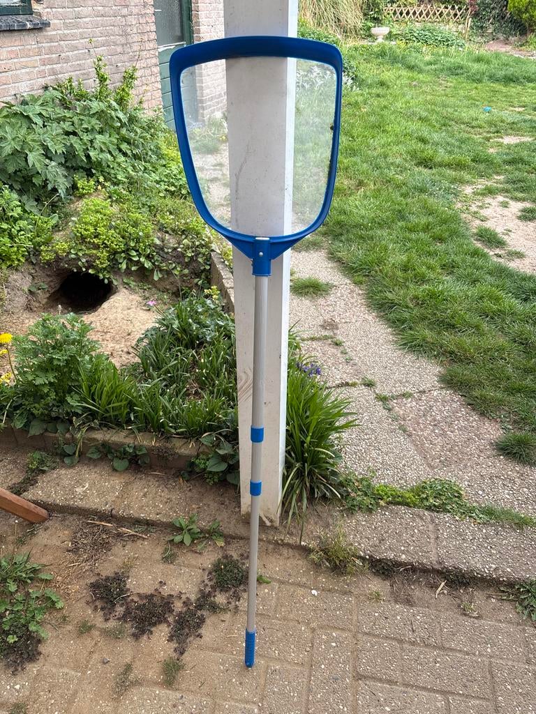 Zwembad schepnet met telescopische steel, Tuin en Terras, Zwembad-toebehoren, Ophalen of Verzenden, Gebruikt, Overige typen